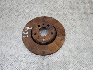диск тормозной передний Renault Laguna 3 поколение 2012, 2.0 л., дизель