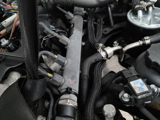 топливная рампа Mercedes-Benz C-Класс W203/S203/CL203 2003, 2.2 л., OM 646.962, дизель, A6110700395