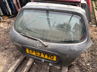 крышка багажника (дверь 3-5) Nissan Almera N16 [рестайлинг] 2002, серый, хетчбэк 5 дв.