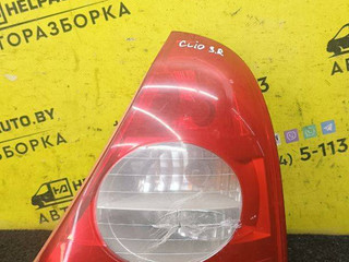 фонарь задний правый Renault Clio 2 поколение 1998, 1.2 л., бензин, золотистый, хетчбэк 3 дв., передний привод