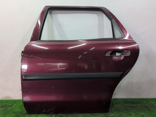 дверь задняя левая Ford Mondeo 2 поколение 1996, 2.0 л., бензин, МКПП, красный, универсал, передний привод
