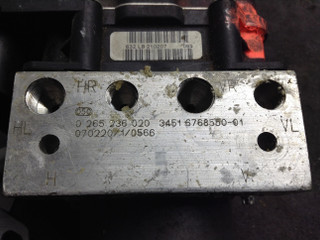 блок ABS BMW 5 серия E60/E61 2007, 2.0 л., M47 D20 (204D4), дизель, АКПП, седан, 34516777797, 0265236020