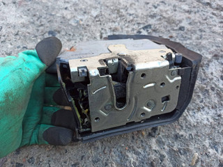 замок двери задней правой BMW X5 E53 2001, 4.6 л., M62 B46 (468S1), бензин, АКПП, внедорожник 5 дв., 8402602