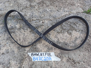 ремень генератора BMW X1 F48 2017, 1.8 л., дизель, АКПП, 475, полный привод, 8573253
