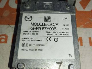 датчик мертвых (слепых) зон Mazda 6 GJ GL 2012, 2.5 л., PY-VPR, бензин, АКПП, 41w, седан, передний привод, GHP9-67Y90B