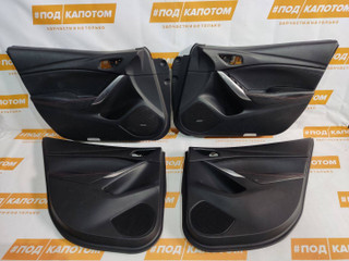 Обшивка двери (комплект) Mazda 6 GJ GL 2012, 2.5 л., PY-VPR, бензин, АКПП, 41w, седан, передний привод, G46G68550A02, G46G68520A02, G46L68420A02, G46L68450A02