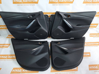 Обшивка двери (комплект) Mazda 6 GJ GL 2012, 2.2 л., SH-VPTR, дизель, АКПП, 41w, седан, передний привод, G46G68550A02, G46G68520A02, G46L68420A02, G46L68450A02, G46L68420A02