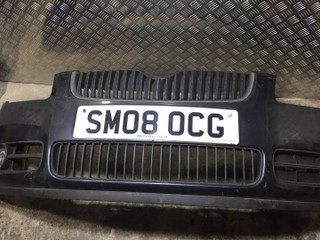 бампер передний Skoda Roomster 1 поколение 2008, 1.9 л., BSW, дизель, 5МКПП, antracite / lf8j, минивэн, передний привод, правый руль