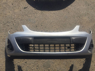 бампер передний Opel Corsa D [рестайлинг] (2010 - 2011), 1.4 л., A 14 XER, бензин, МКПП, серебро, хетчбэк 5 дв., передний привод