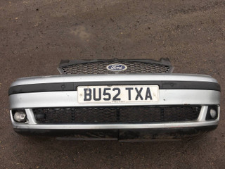 бампер передний Ford Galaxy 1 поколение [рестайлинг] 2002, 1.9 л., AUY, дизель, 6МКПП, machine silver, минивэн, передний привод, правый руль