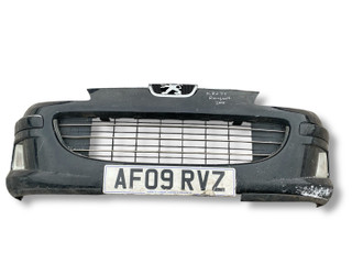бампер передний Peugeot 407 1 поколение [рестайлинг] 2009, 2.0 л., RHR (DW10BTED4), дизель, 6МКПП, noir perla nera / ktv, универсал, передний привод, правый руль