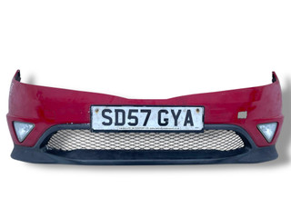 бампер передний Honda Civic 8 поколение 2007, 1.8 л., R18A2, бензин, 6МКПП, milano red / r81, хетчбэк 3 дв., передний привод, правый руль