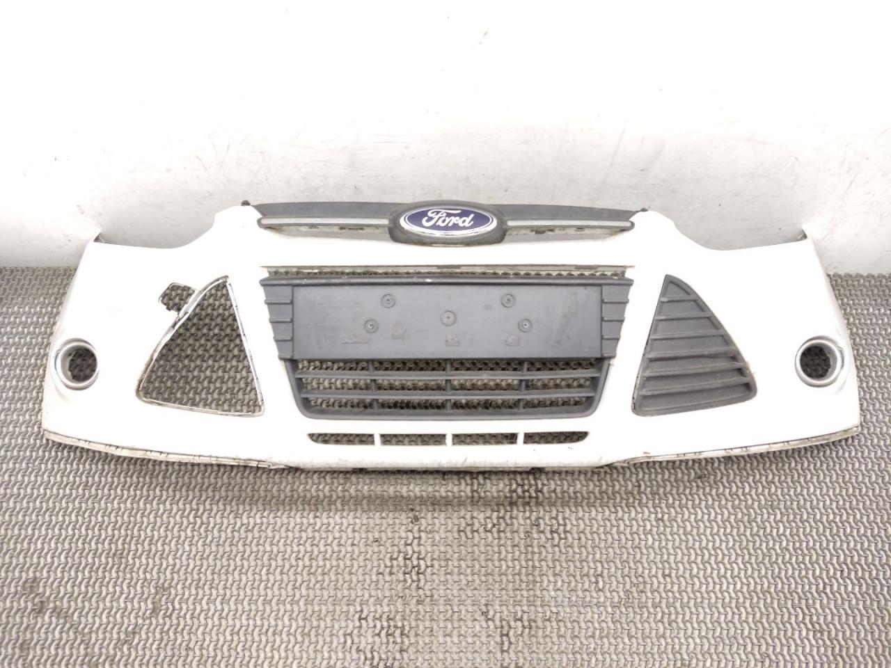 бампер передний Ford Focus 3 поколение 2014, 1.0 л., Ti, M2DA, бензин, 5МКПП, frozen white / 5b, хетчбэк 5 дв., передний привод, правый руль, BM5117757A - фото №1