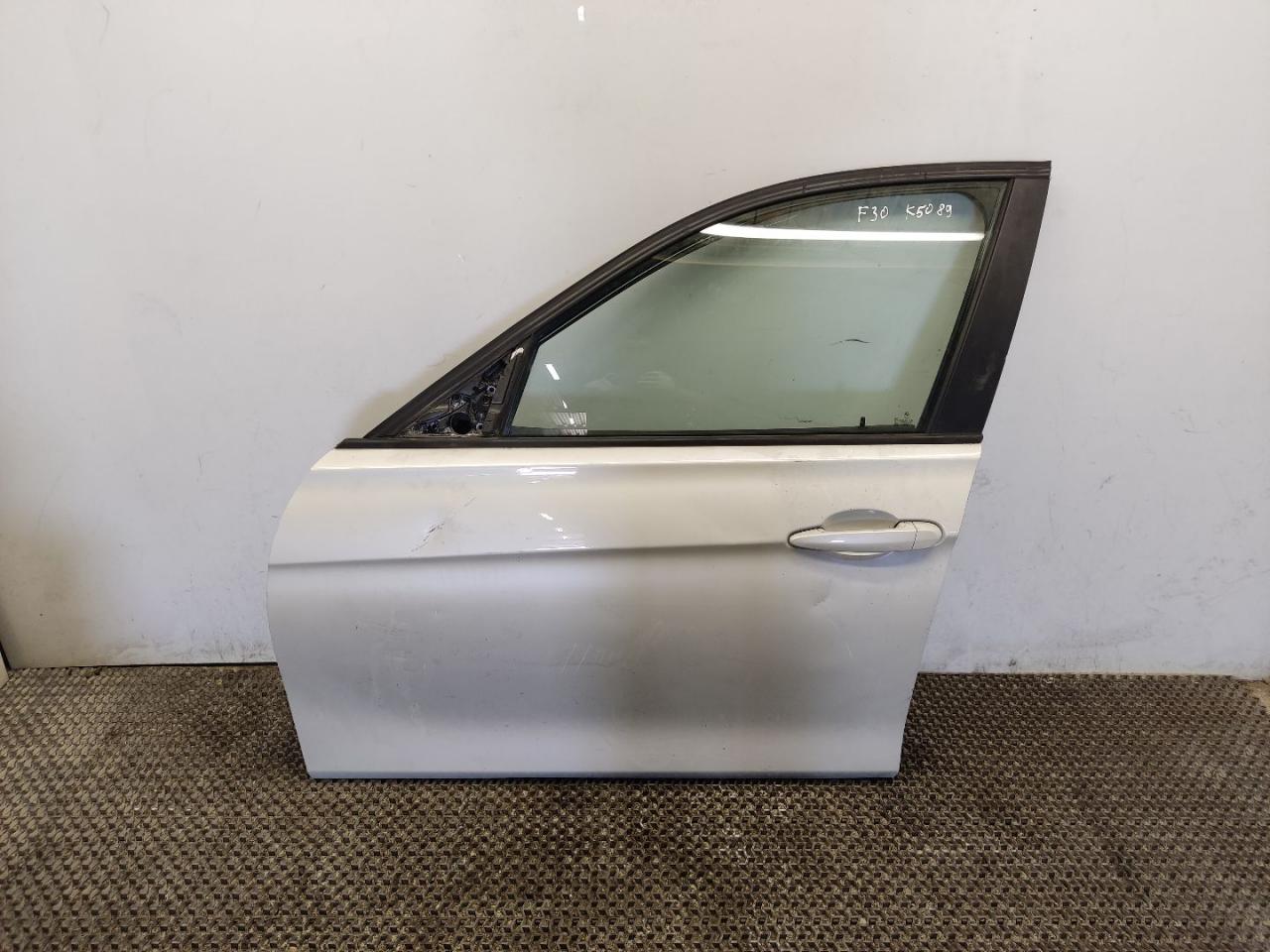 дверь передняя левая BMW 3 серия F30/F31/F34 F30 2013, 2.0 л., D, N47 D20 C, дизель, 6МКПП, mineralweiss / a96, седан, задний привод, правый руль, 41007298565, 7298565 - фото №1
