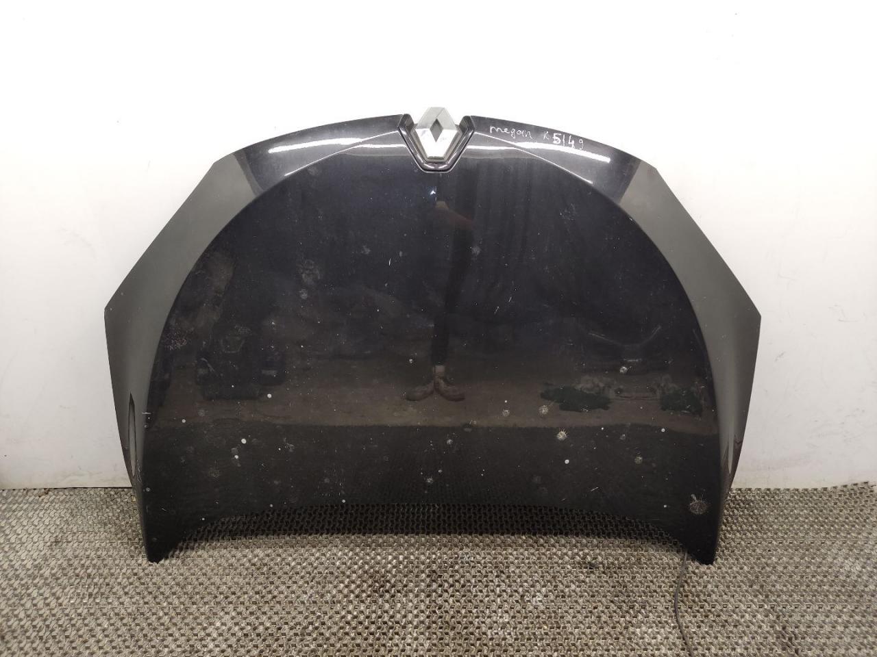 капот Renault Megane 3 поколение 2010, 1.5 л., DCi, K9K 832, дизель, 6МКПП, noir / nv676, хетчбэк 3 дв., передний привод, правый руль, 651009018R - фото №1