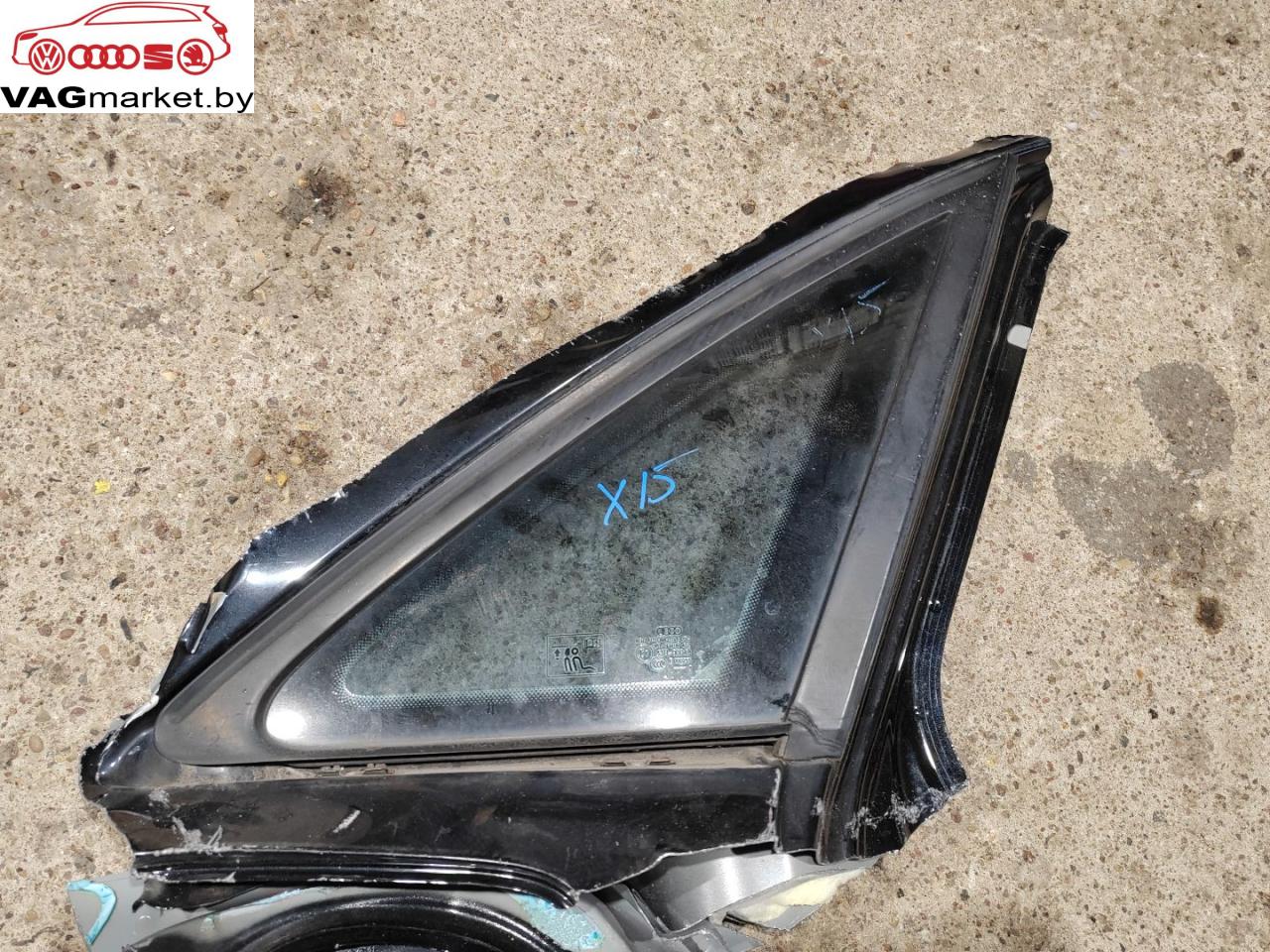 стекло кузовное боковое правое Audi A4 B8/8K 2008, 1.8 л., бензин, 8K5845300G - фото №1