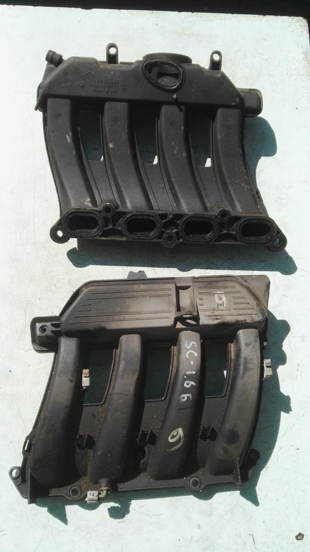 коллектор впускной Renault Scenic 1 поколение 1999, 1.6 л., бензин, МКПП, минивэн - фото №1