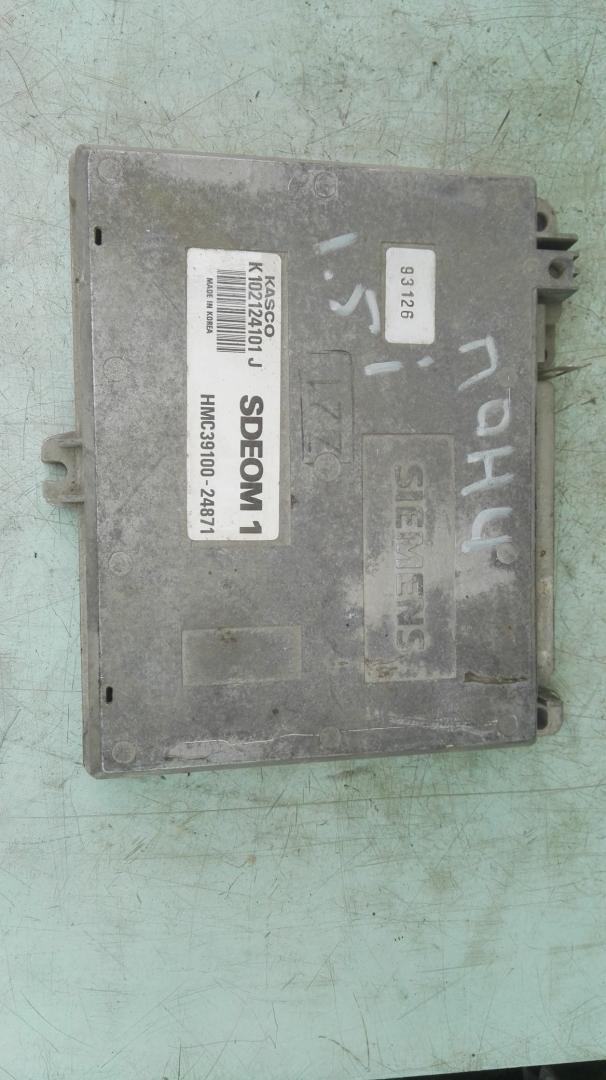 блок управления двигателем Hyundai Pony X2 1994, 1.5 л., бензин, МКПП, хетчбэк 5 дв., 3910024871 - фото №1