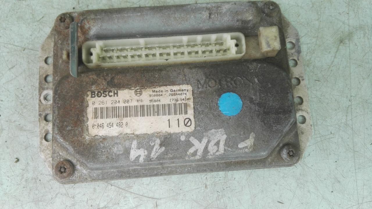 блок управления двигателем Fiat Bravo 1 поколение 1996, 1.4 л., бензин, МКПП, хетчбэк 5 дв., 0261204007 - фото №1