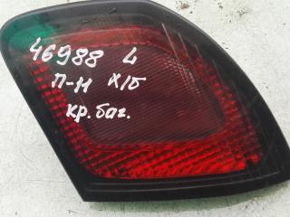 фонарь крышки багажника левый Nissan Primera P11 1999, 1.8 л., бензин, МКПП, хетчбэк 5 дв.
