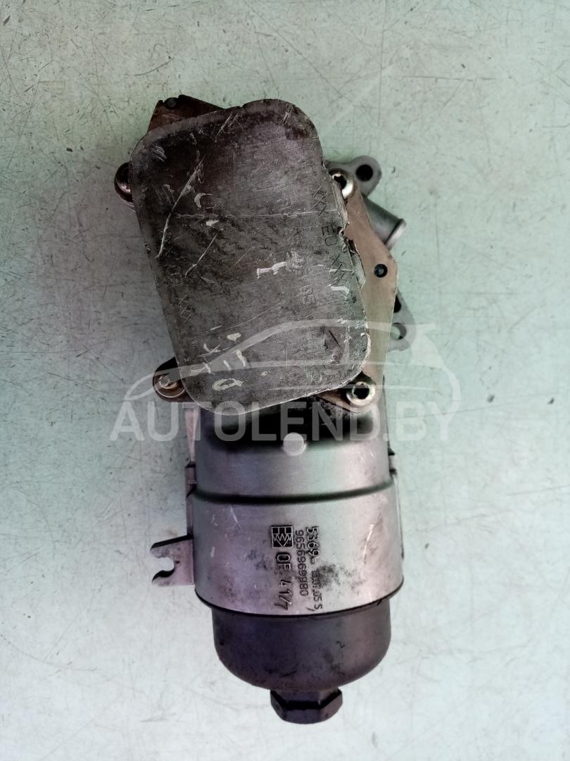 корпус масляного фильтра Peugeot 307 1 поколение 2005, 1.6 л., дизель, МКПП, хетчбэк 5 дв., 9656969980 - фото №1