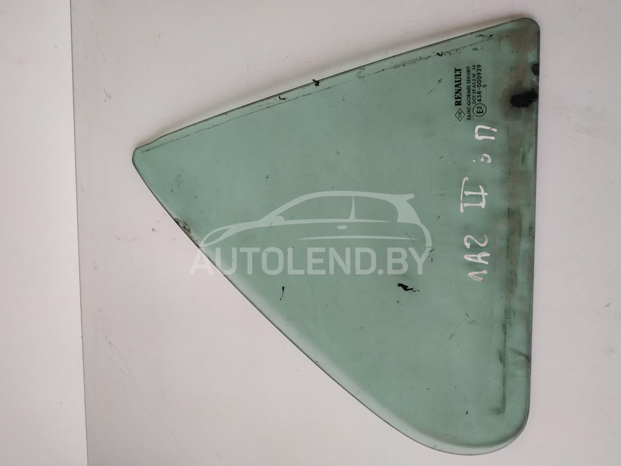 форточка задняя левая Renault Laguna 2 поколение 2005, 2.2 л., дизель, МКПП, хетчбэк 5 дв., 43600929 - фото №1