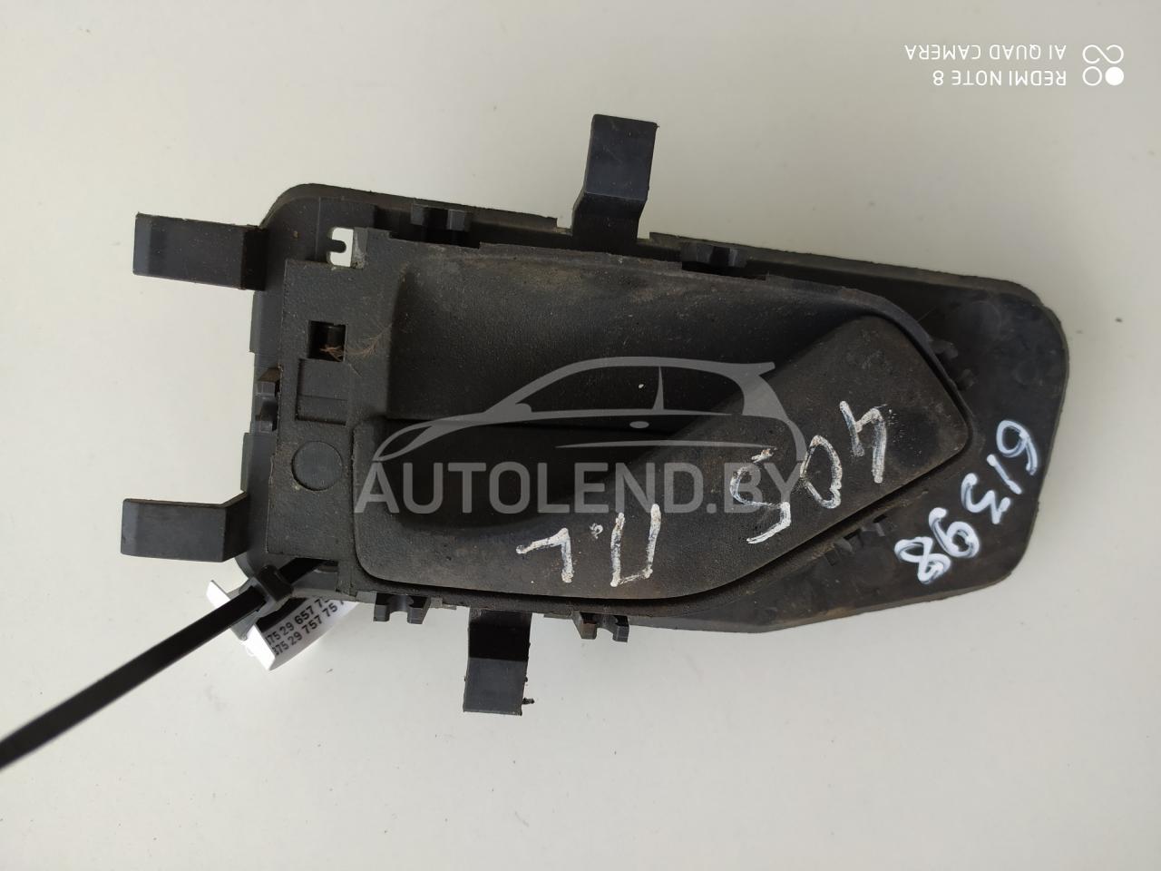 ручка внутренняя передняя левая Peugeot 405 1 поколение 1990, 1.9 л., дизель, МКПП, седан - фото №1
