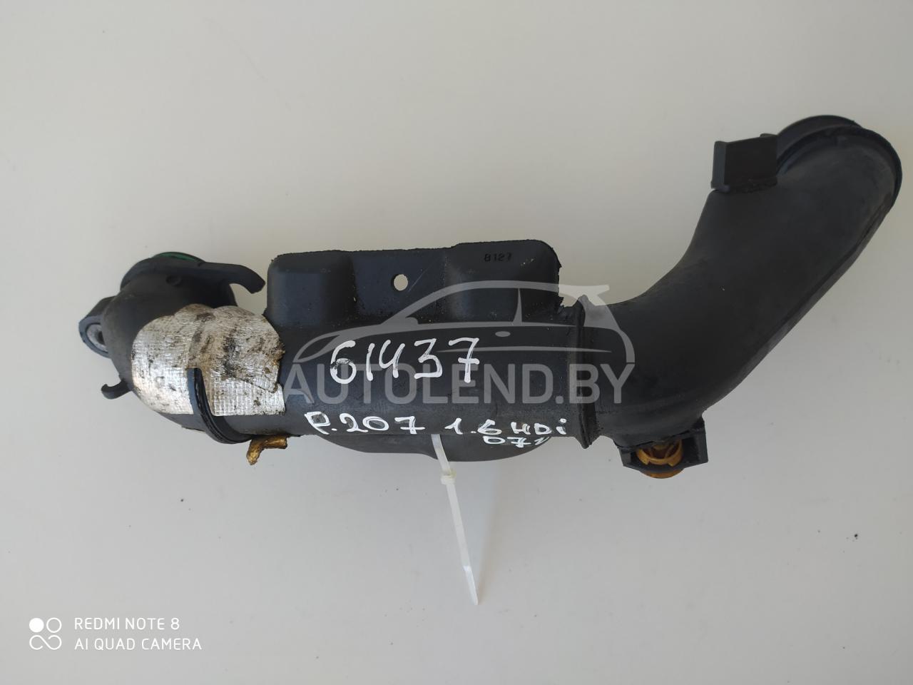 патрубок (трубопровод, шланг) Peugeot 207 1 поколение 2007, 1.6 л., дизель, МКПП, хетчбэк 5 дв., 9653778380 - фото №1