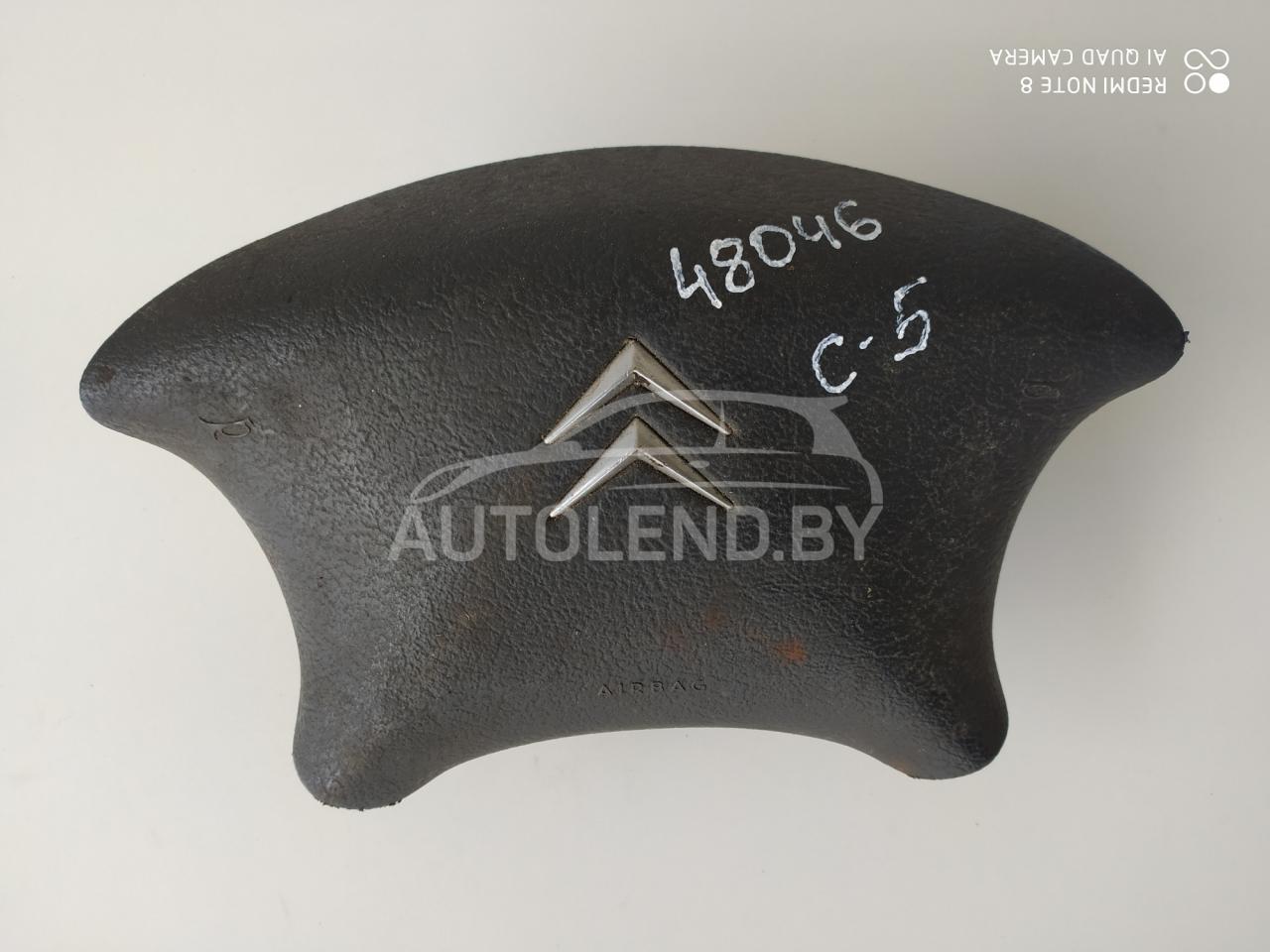 подушка безопасности водителя Citroen C5 1 поколение 2002, 2.0 л., дизель, МКПП, хетчбэк 5 дв., 963263812 - фото №1