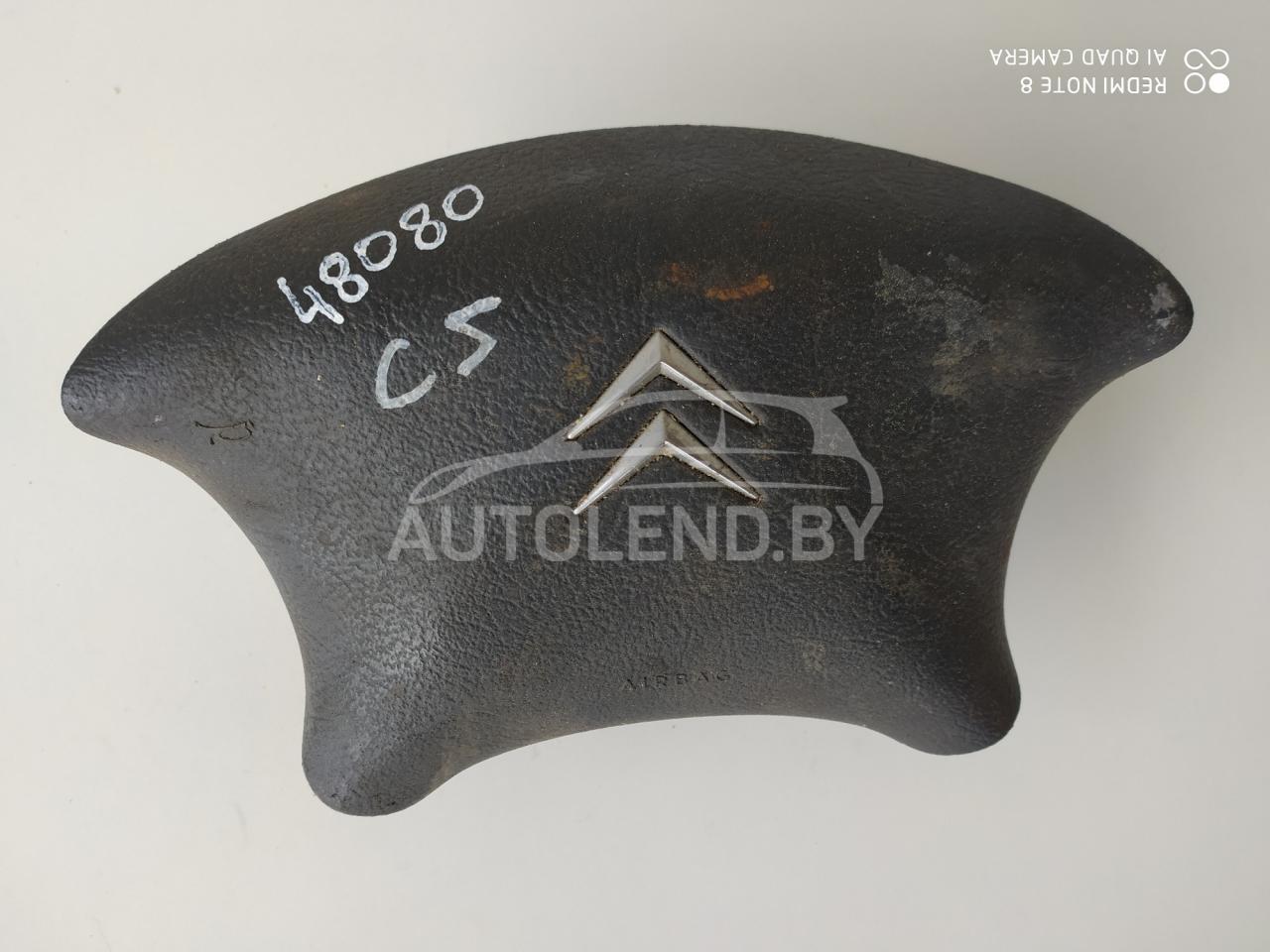 подушка безопасности водителя Citroen C5 1 поколение 2002, 1.8 л., бензин, МКПП, универсал, 963263812 - фото №1