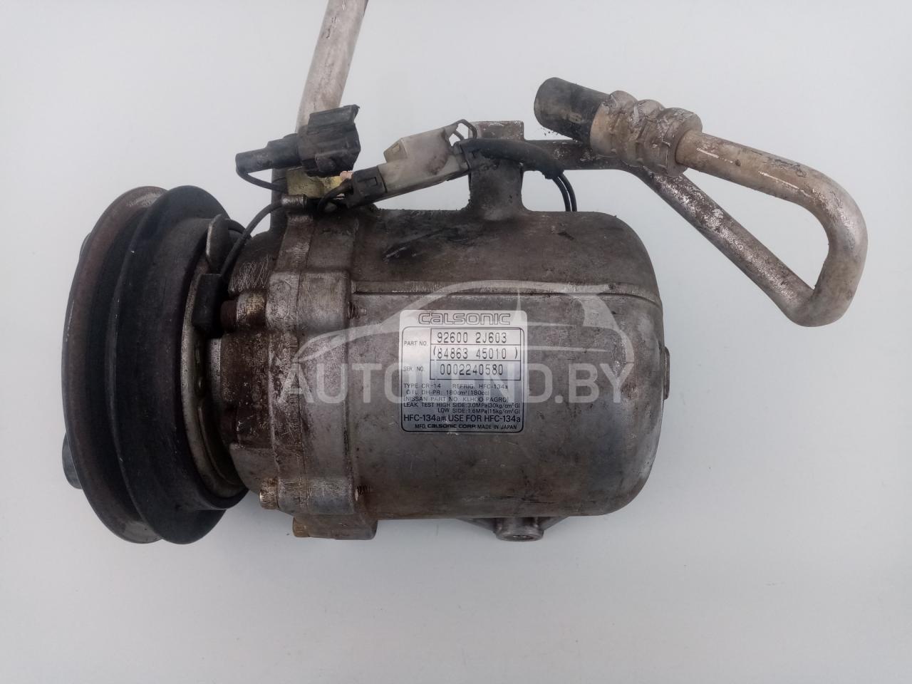 компрессор кондиционера Nissan Primera P11 1998, 2.0 л., дизель, МКПП, седан, 92600-2J603, 8486345010 - фото №1