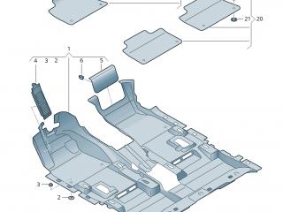 заглушка Audi e-tron 1 поколение 2019, электро, 4KE.863.968