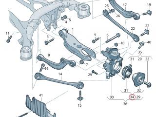 подшипник ступицы Audi e-tron 1 поколение 2019, электро, 4M0.407.625, 4M0.501.652