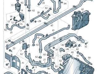 Патрубок системы охлаждения (Audi E-Tron) Audi e-tron 1 поколение 2019, электро, 4KE145930F