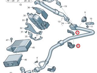 кронштейн (крепление) Audi e-tron 1 поколение 2019, электро, 4KL816738D, 4KE820751B, 4KE820751A