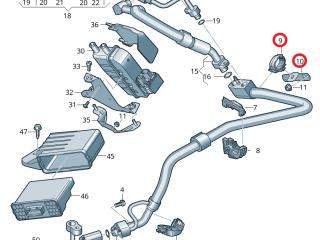 кронштейн (крепление) Audi e-tron 1 поколение 2019, электро, 4KL816738D, 4KL820195C, 4KE820769F