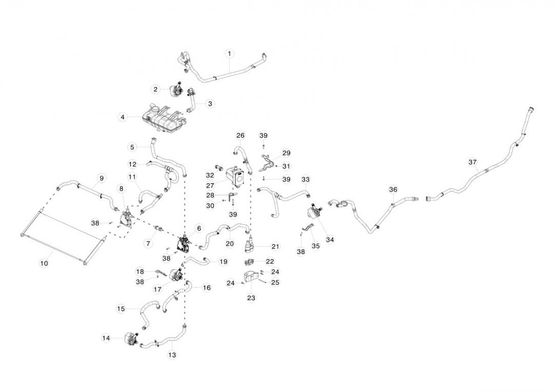 вентилятор охлаждения отсека электроники Tesla Model X 1 поколение 2020, 1061749-00-E - фото №1