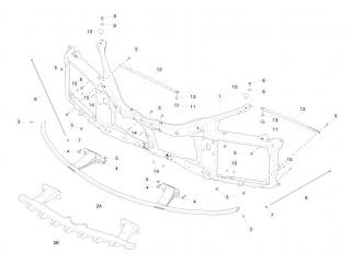 рама Tesla Model S 1 поколение 2016, 1009766-00-B