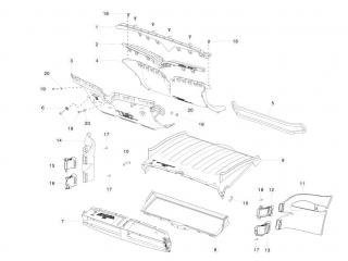 вентилятор охлаждения отсека электроники Tesla Model X 1 поколение 2020, 1064691-00-A