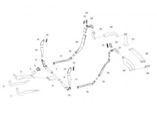 Воздуховод выпускного канала консоли Tesla Model X 1 поколение 2020, 1053878-00-B
