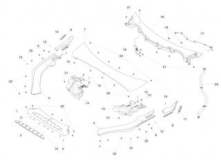 защита арок (подкрылок) Tesla Model X 1 поколение 2020, 1127502-09-C
