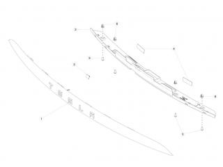 защита арок (подкрылок) Tesla Model X 1 поколение 2020, 1045890-00-E