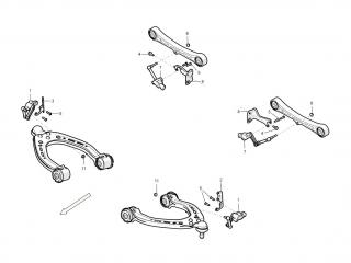 Датчик уровня пневмоподвески Tesla Model S 1 поколение [рестайлинг] 2020, 1027941-00-B