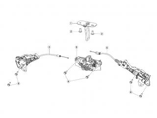 замок капота Tesla Model 3 1 поколение 2020, 1033011-00-E