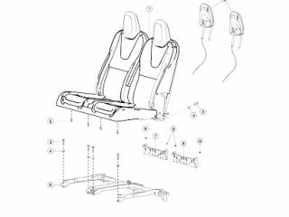 Водосборник крышки багажника Tesla Model X 1 поколение 2020, 1046659-00-B