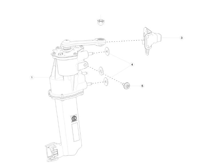 Привод открытия двери Tesla Model X 1 поколение 2020, 1045351-00-H - фото №1