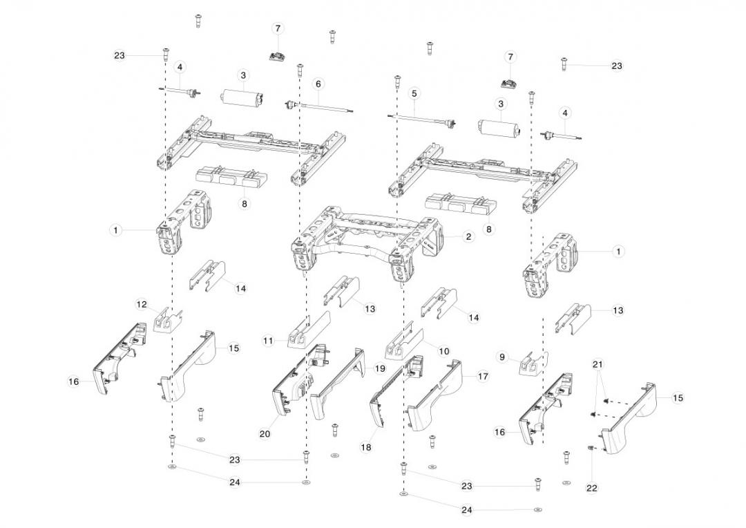 салон (комплект сидений) Tesla Model X 1 поколение 2020, 1069432-S0-B - фото №1