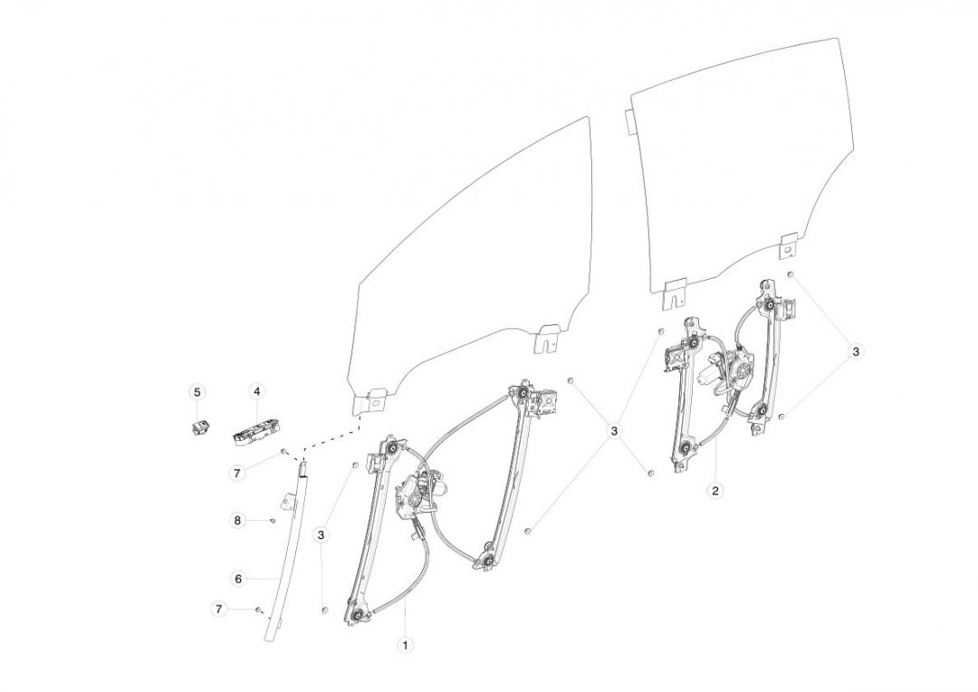 салон (комплект сидений) Tesla Model X 1 поколение 2020, 1069419-S0-A - фото №1