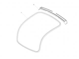 замок двери Tesla Model X 1 поколение 2020, 1034844-00-C