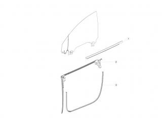 замок двери Tesla Model X 1 поколение 2020, 1047740-00-H